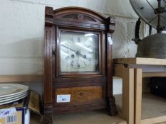 Late 19th Century mantel clock in architectural case