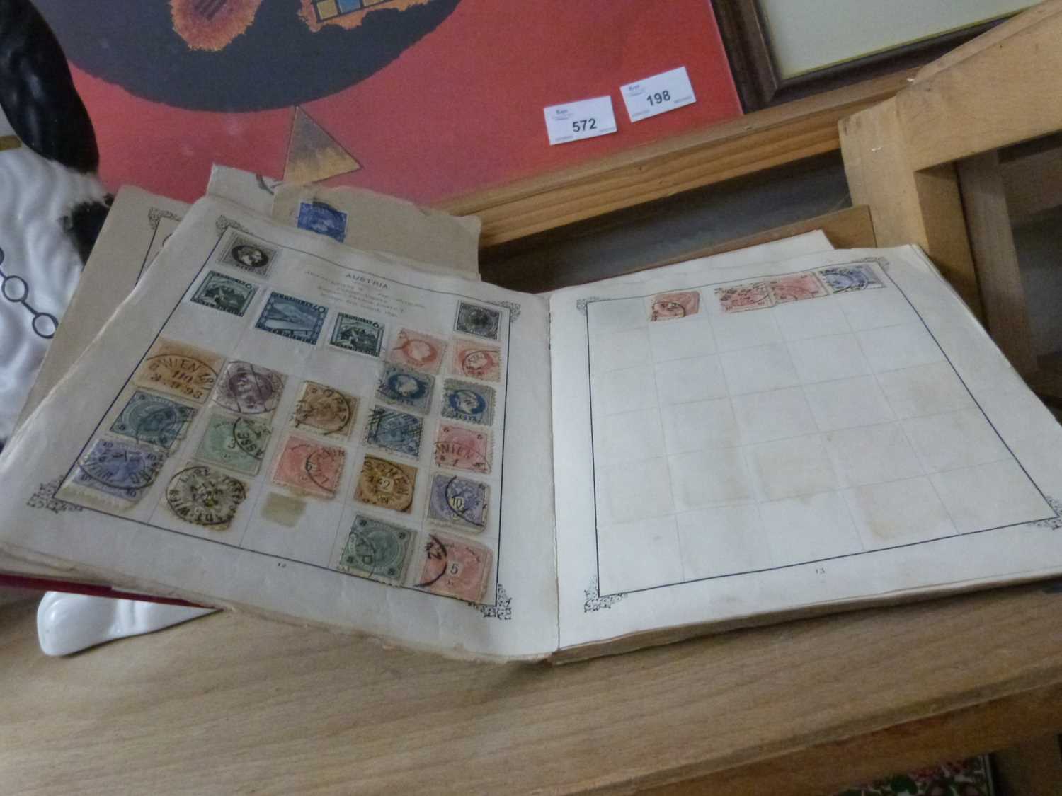 An album of various assorted stamps