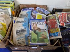 One box of football programs to include Ipswich Town, Tottenham Hotspur and others