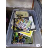 One box of Norwich City programs