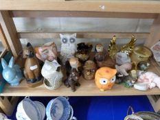 Mixed Lot: Various assorted animal ornaments and other items