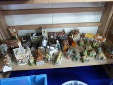 Mixed Lot: Various model cottages to include Tey Pottery, Leonardo and others