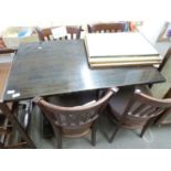 Pub table and four chairs - NOTE: Sold for commercial use only