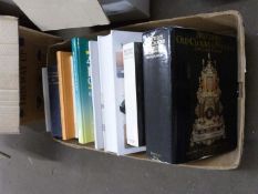One box of mixed books, watch and clock interest
