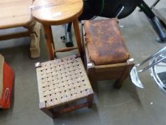 Three various assorted stools