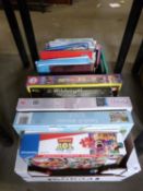 Quantity of various board games and a box of assorted books