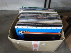 Box of various assorted records