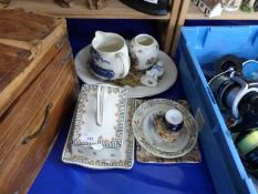 Mixed Lot: Various assorted ceramics to include cheese dish and other items