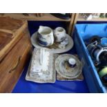 Mixed Lot: Various assorted ceramics to include cheese dish and other items