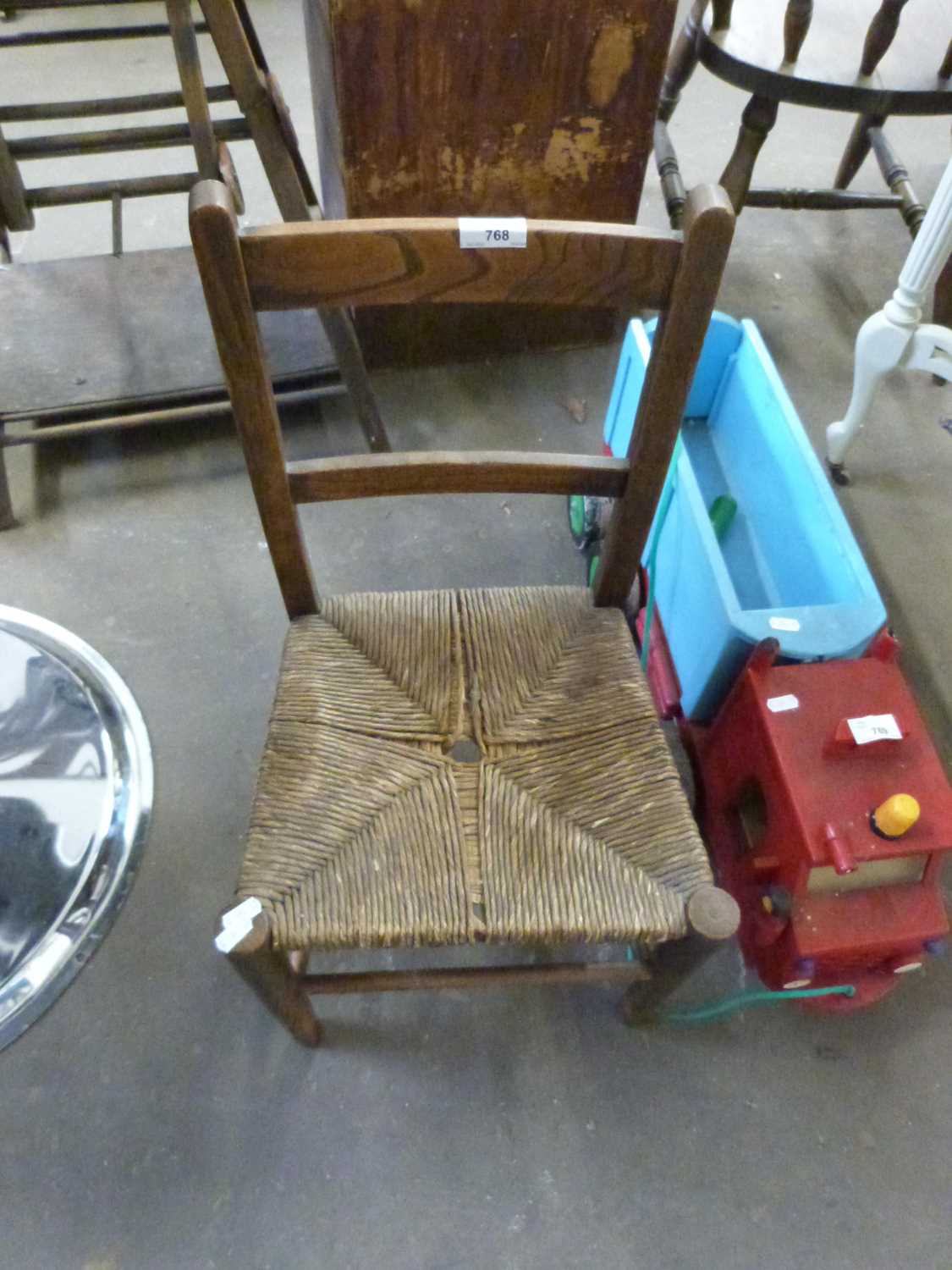Rush seated child's chair