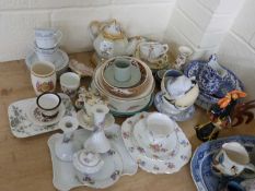 Mixed Lot: Various assorted ceramics to include dressing table items, tea wares, invalid feeding