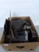 Box of various assorted clock spares and parts