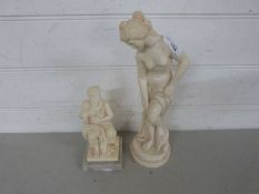 Two resin figures