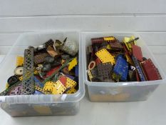 Two boxes of various assorted Meccano