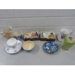 Mixed Lot: A Shelley cup and saucer decorated with bluebirds, various other ceramics, assorted