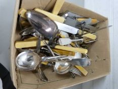 Box of various assorted cutlery