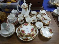 Quantity of Royal Albert Old Country Rose tea wares and other items