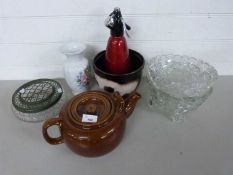 Mixed Lot: Vintage soda syphon, glass bowls etc