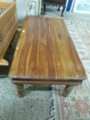 Indian hardwood rectangular coffee table