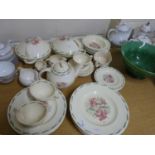 Quantity of Suzie Cooper floral decorated tea and table wares