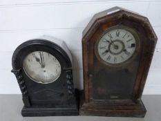 Two late 19th/early 20th Century mantel clocks