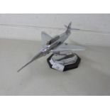 Novelty table lighter formed as a military aircraft