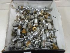 Box of various assorted taps