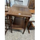 20th Century mahogany veneered two tier occasional table, 61cm wide