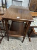 20th Century mahogany veneered two tier occasional table, 61cm wide