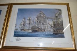 Richard Grenville Royal Sovereign, Limited Edition Artist Proof Remarqued Print, signed in pencil,