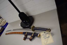 Franklin Mint Sword of the Samurai collectors edition with stand