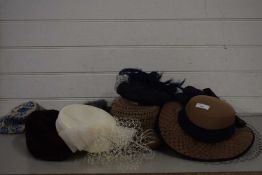 Mixed lot of various ladies hats