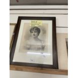 Photographic portrait of a debutante, circa 1930's, framed and glazed