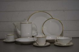 A large quantity of Royal Doulton Gold Concord table wares