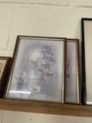 Two framed and glazed boating and shipping scenes