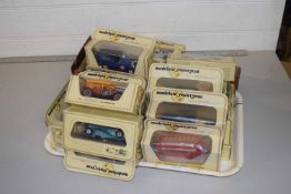 Collection of models of yesteryear toy vehicles