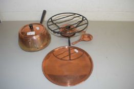 Copper fondue set