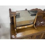 Early 20th Century hardwood framed swing dressing table mirror