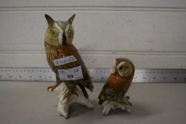 Karl Ens, two owl models