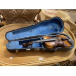 Cased violin labelled Tatra by Rosetti made in Czechoslovakia