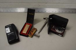 Mixed Lot: Dunhill lighter, digital camera, Olympus dictaphone etc