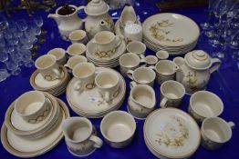 Quantity of Harvest pattern tea and table wares together with a quantity of Biltons tea wares