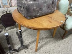 Retro teak circular extending dining table