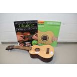 Kala KA 15S-S ukelele with music books