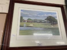 The Glorious Eighteenth, The Brabazon Course, The Belfrey by Craig Campbell, print, framed and