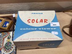 A Photax Solar colour viewer, boxed