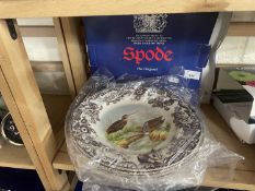 Collection of Spode game birds plates