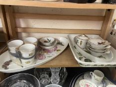 A quantity of Royal Doulton Evesham serving dishes and small ramekins