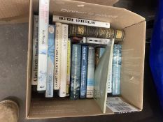 One box of various mixed books to include boating interest