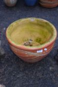 Circular plant pot